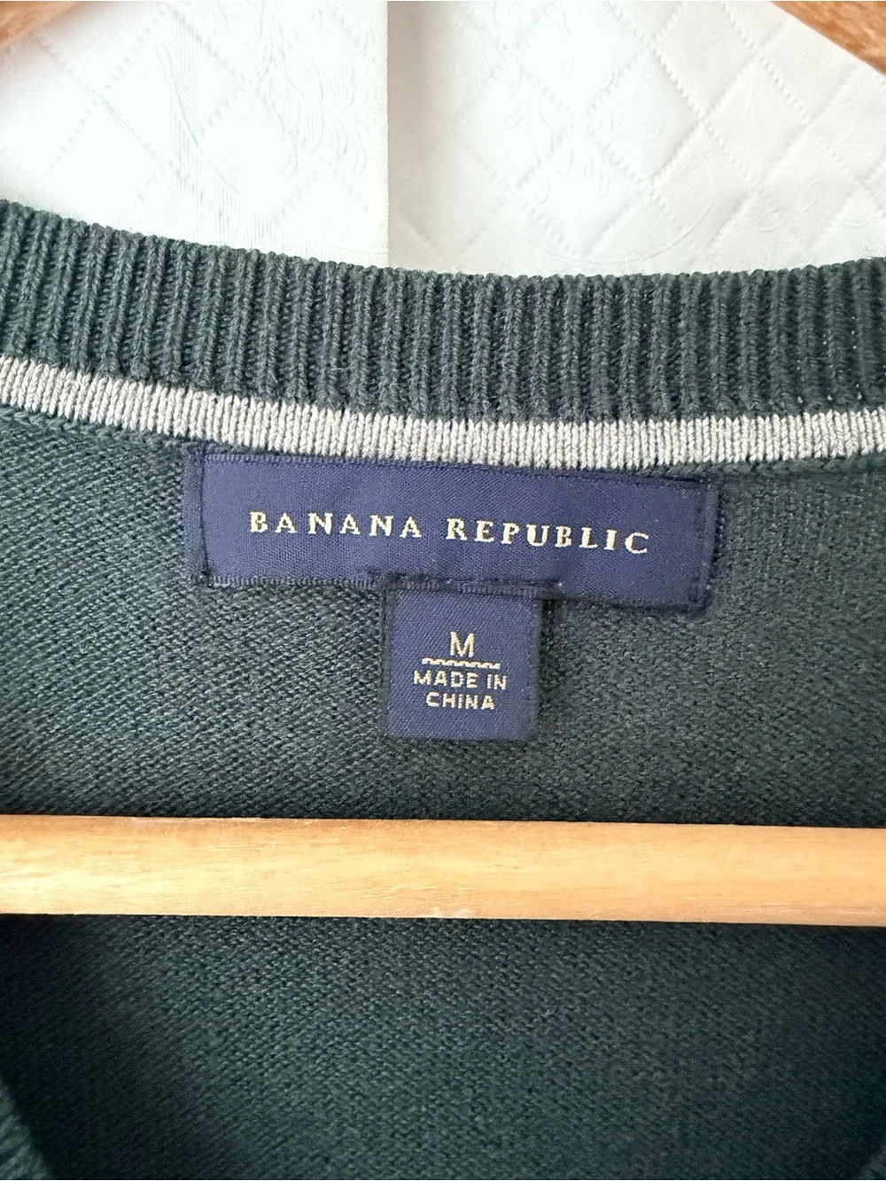 Banana Republic Dark Green Argyle Sweater Vest with Lime and Gray Diamonds